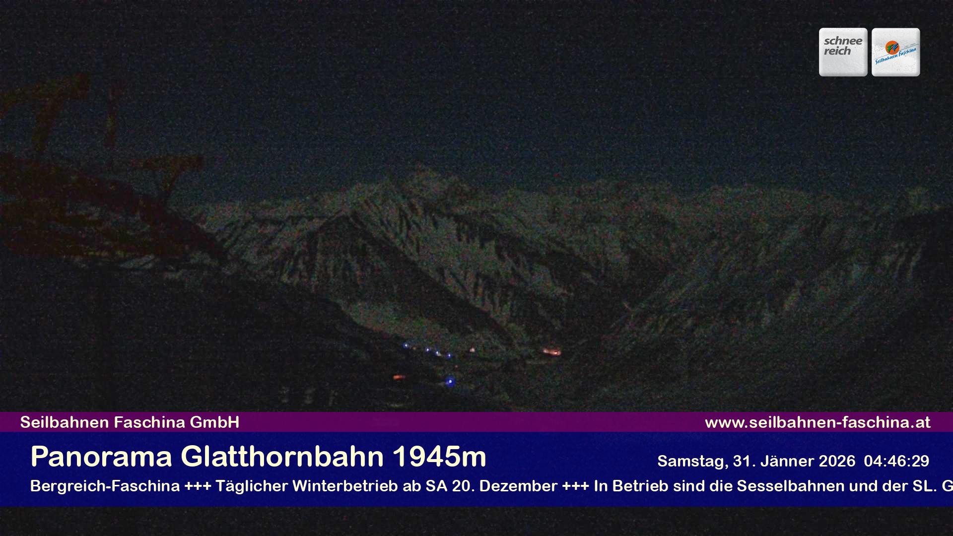 Archiv Foto Webcam Panoramablick von der Glatthornbahn