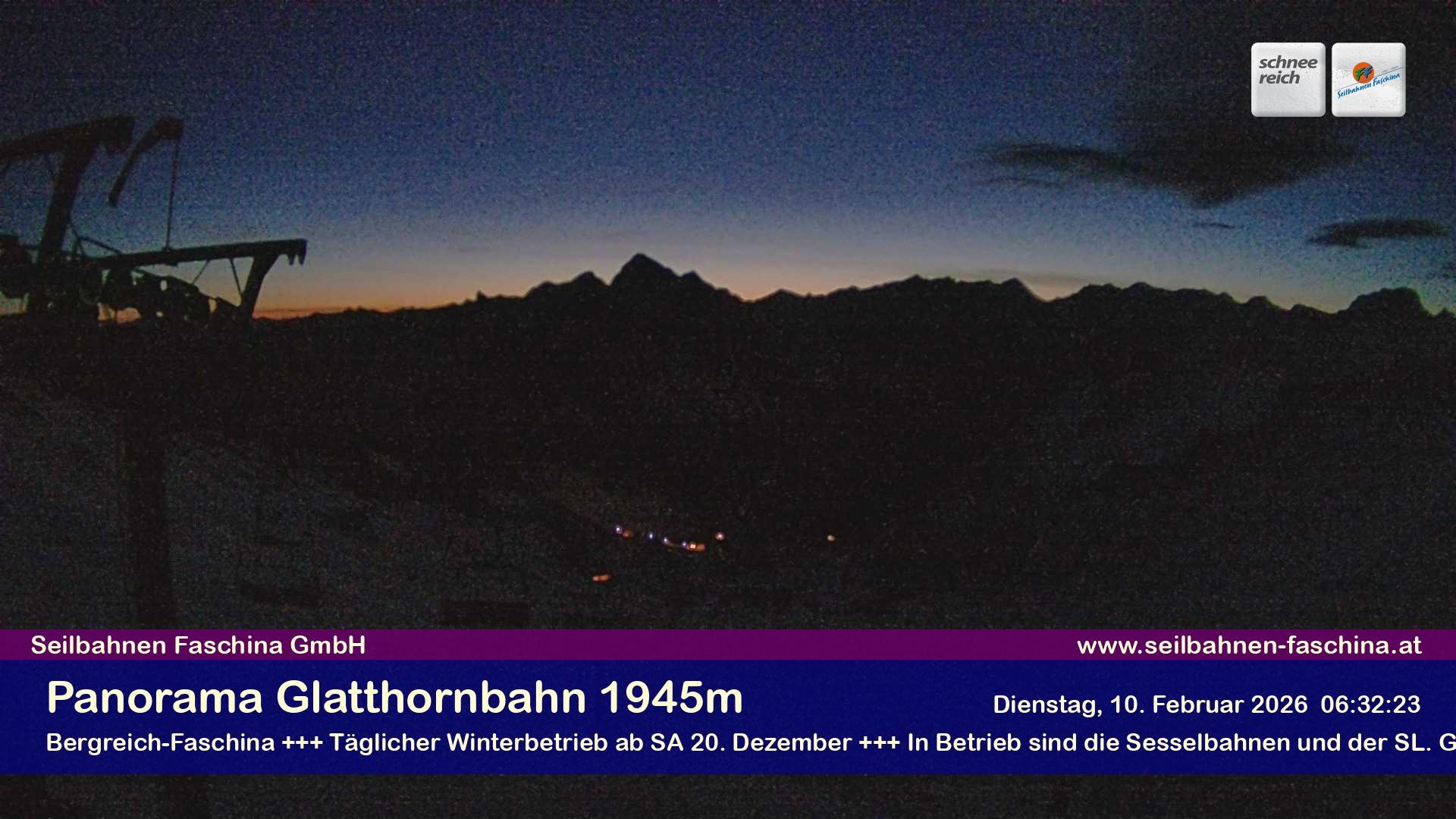 Archiv Foto Webcam Panoramablick von der Glatthornbahn
