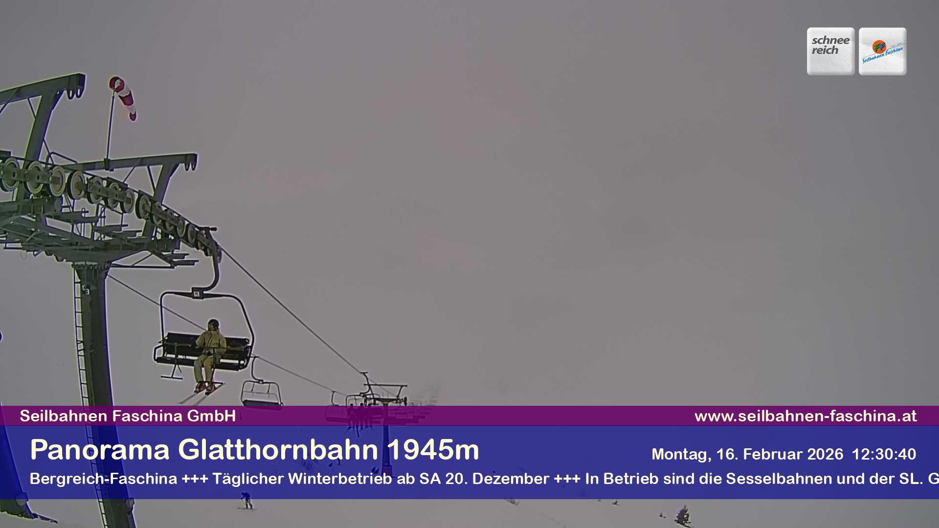 Archiv Foto Webcam Panoramablick von der Glatthornbahn