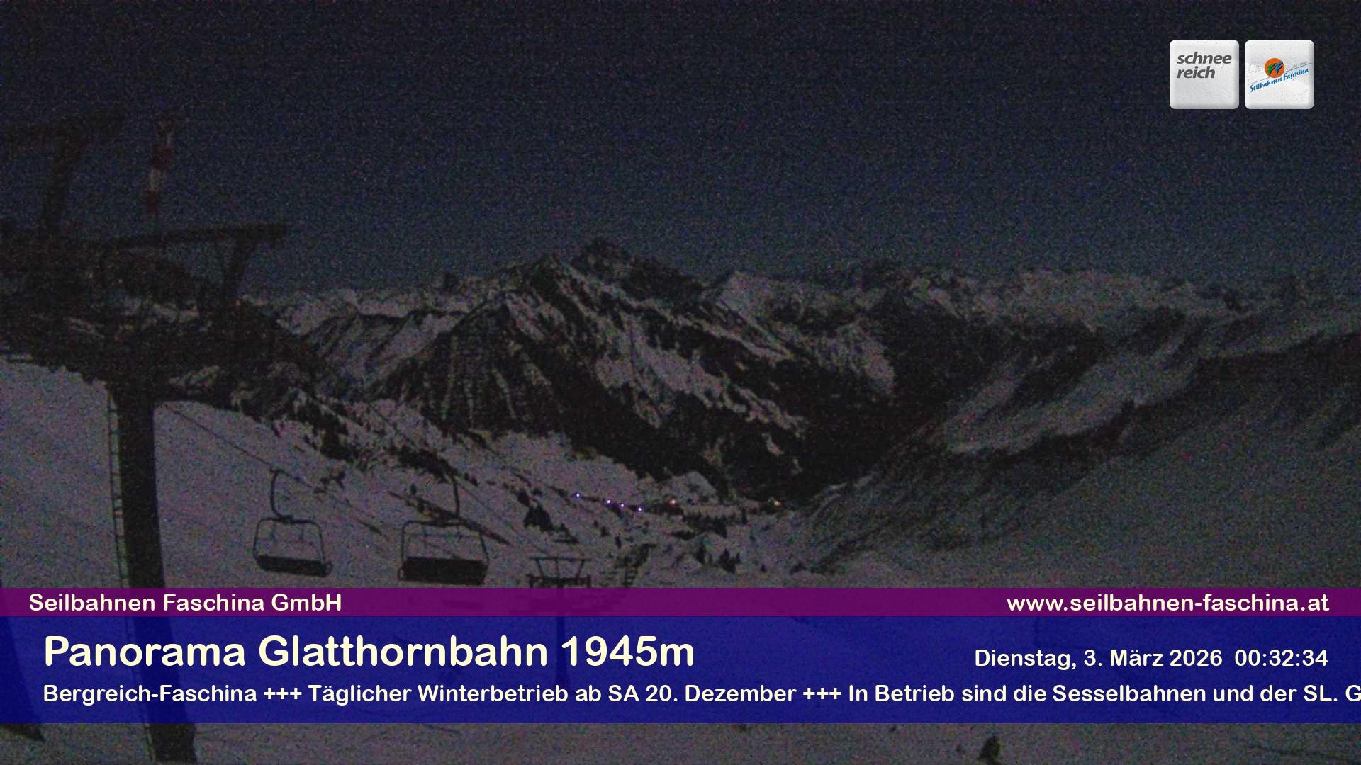Archiv Foto Webcam Panoramablick von der Glatthornbahn