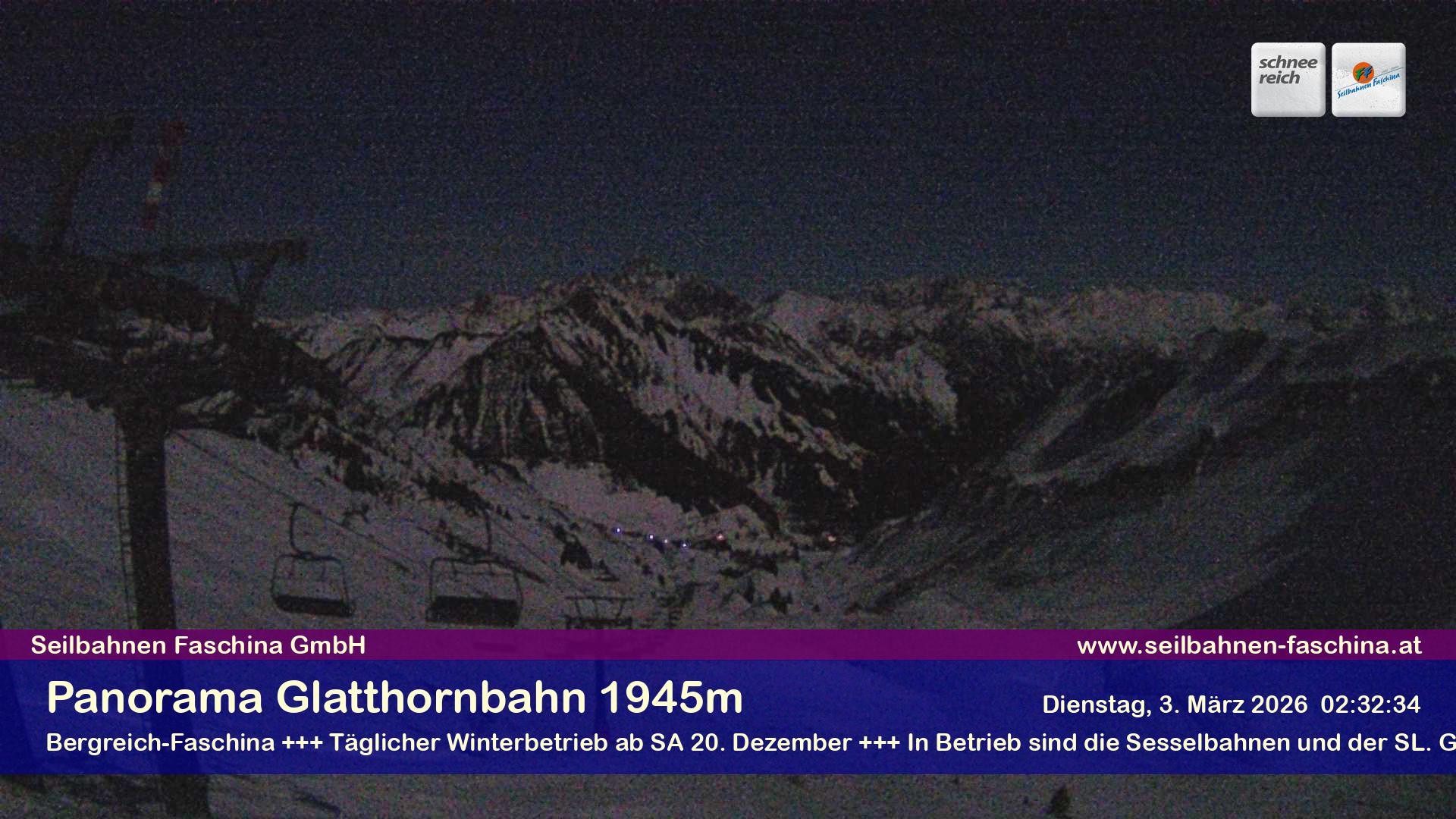 Archiv Foto Webcam Panoramablick von der Glatthornbahn
