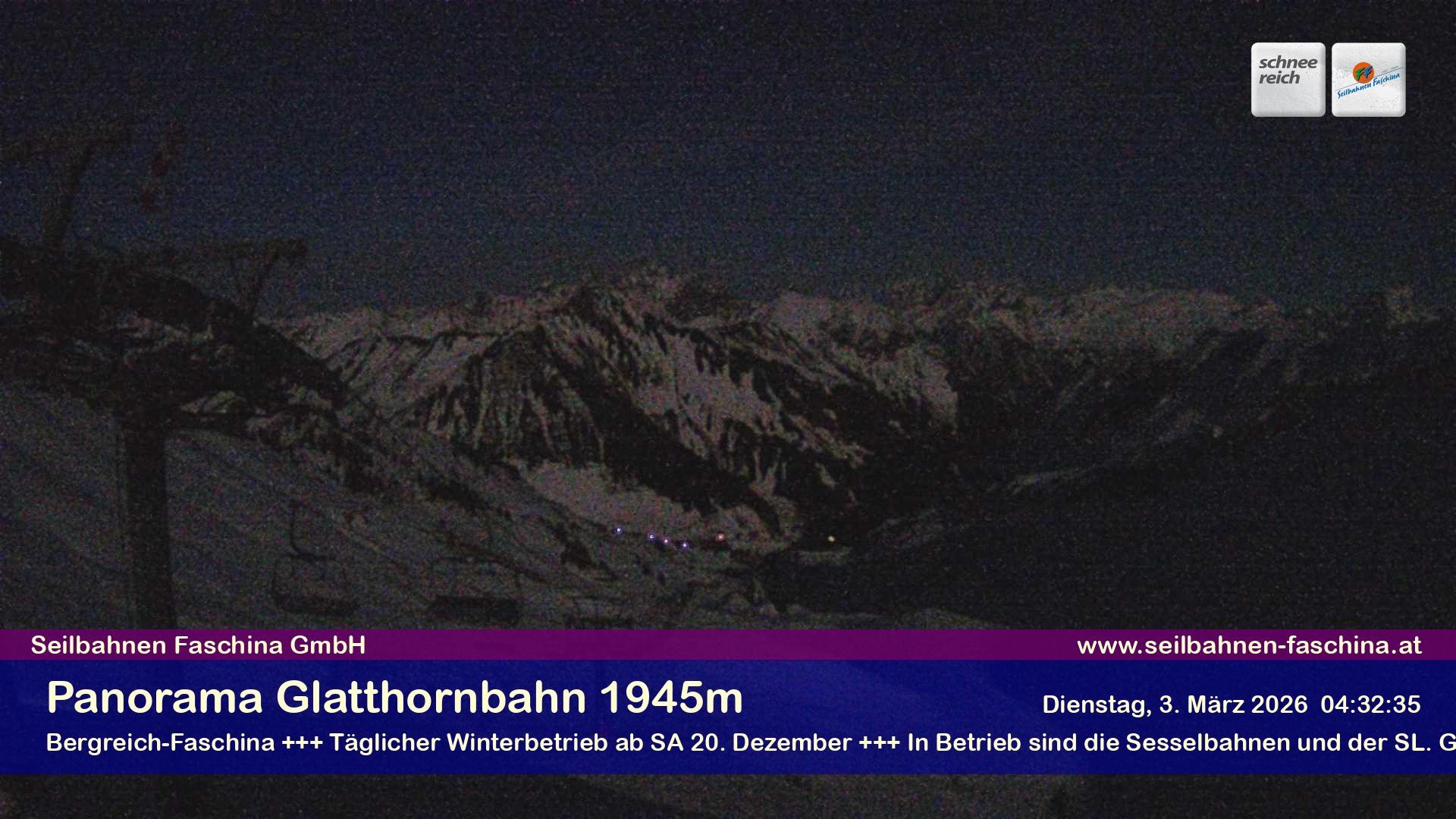 Archiv Foto Webcam Panoramablick von der Glatthornbahn