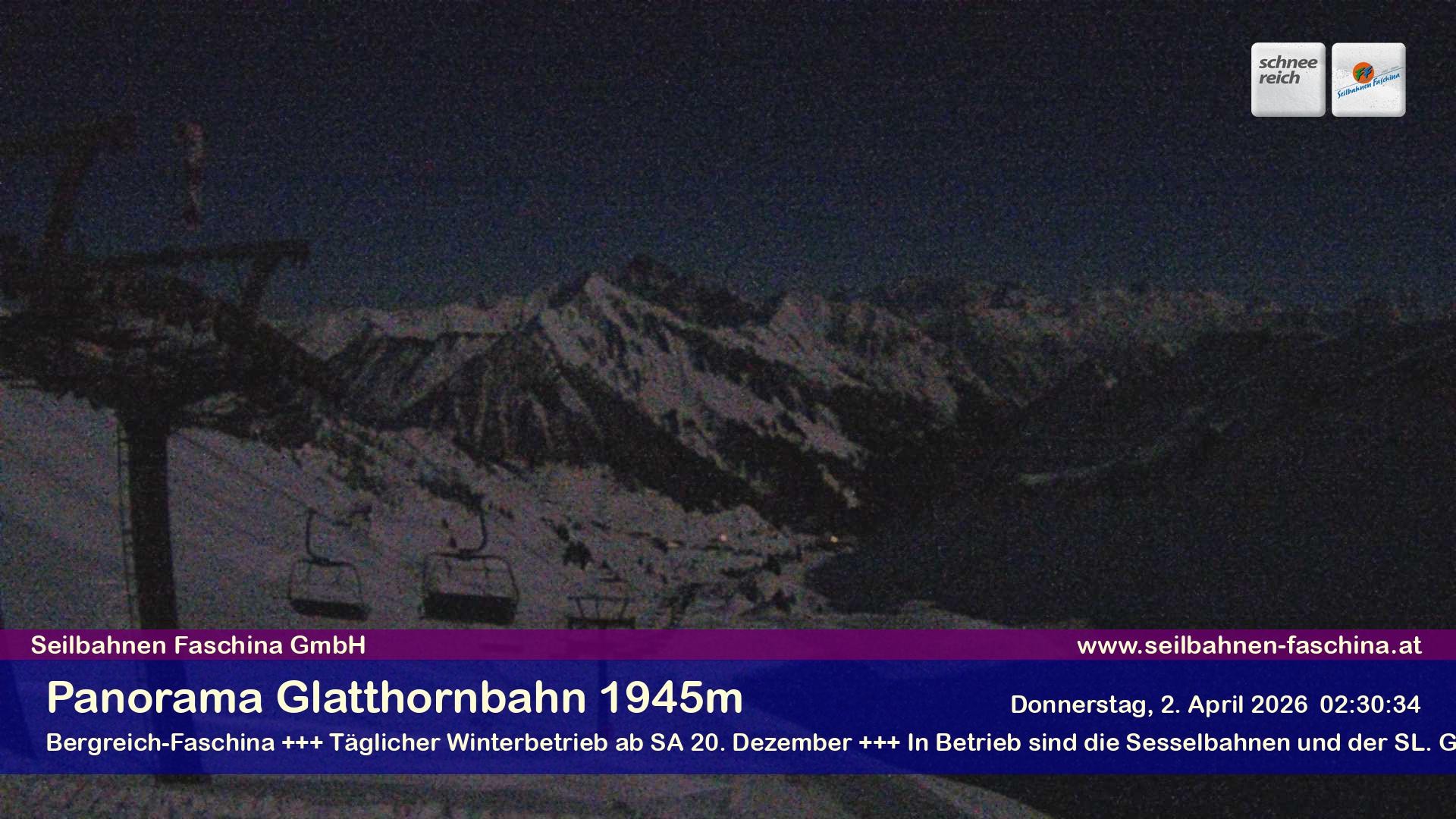 Archiv Foto Webcam Panoramablick von der Glatthornbahn