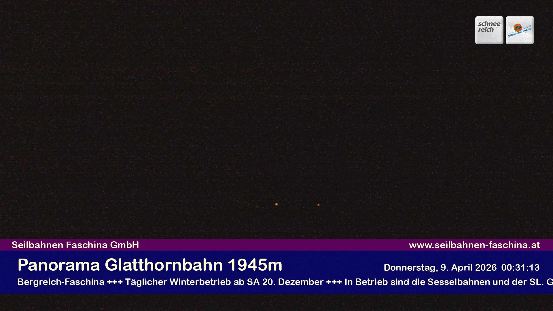 Archiv Foto Webcam Panoramablick von der Glatthornbahn