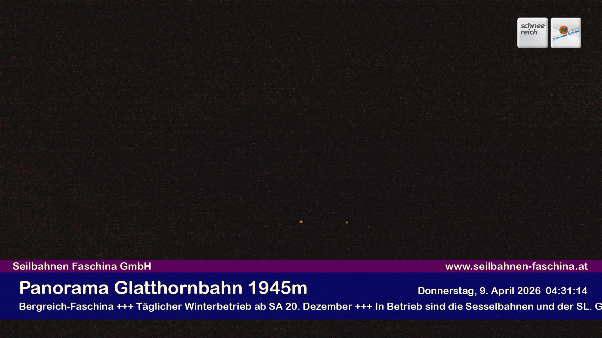 Archiv Foto Webcam Panoramablick von der Glatthornbahn