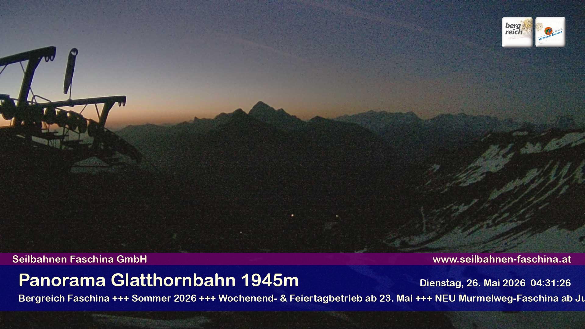 Archiv Foto Webcam Panoramablick von der Glatthornbahn