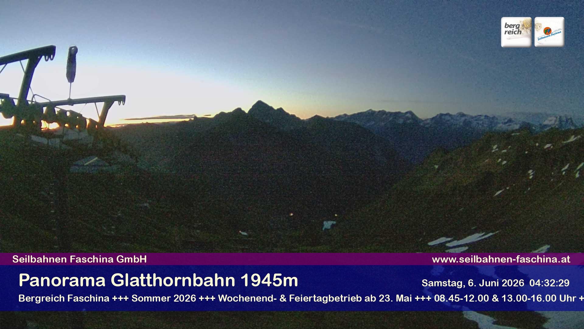 Archiv Foto Webcam Panoramablick von der Glatthornbahn