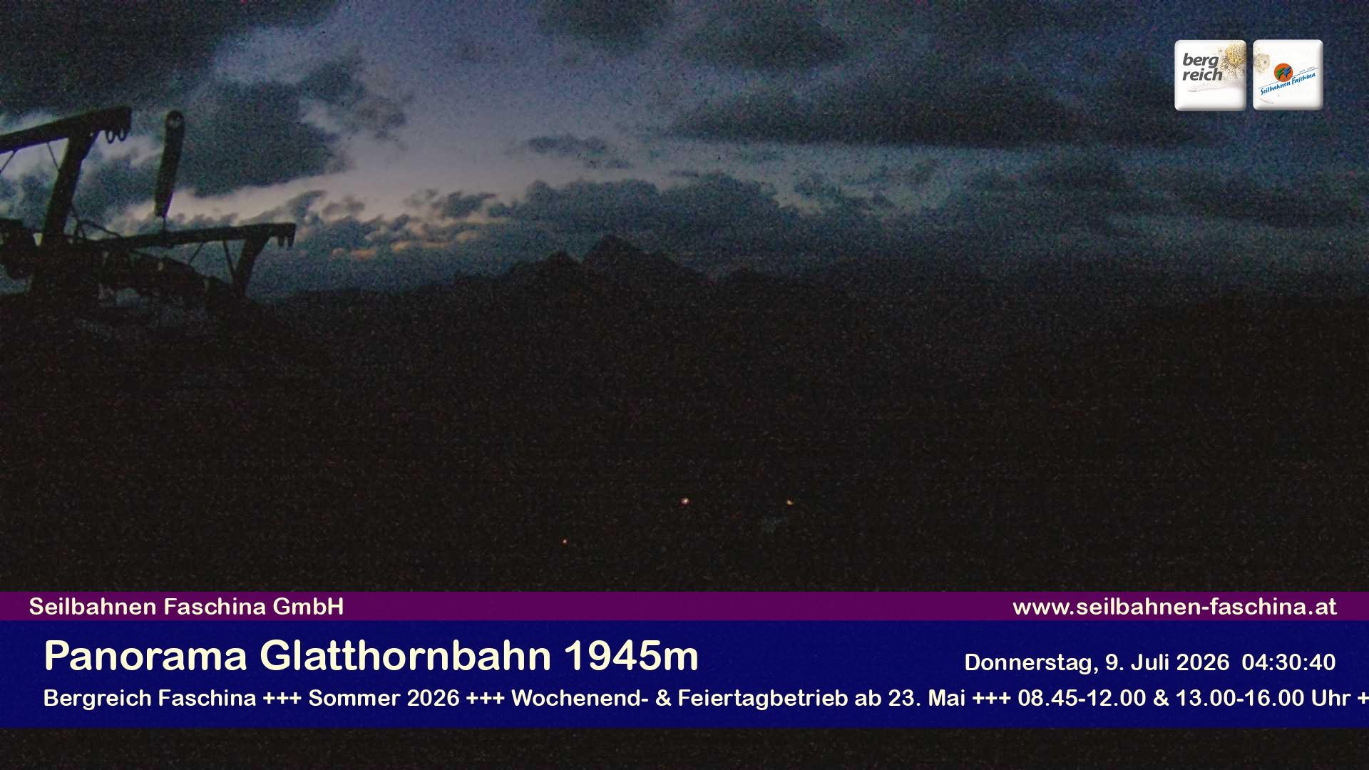 Archiv Foto Webcam Panoramablick von der Glatthornbahn