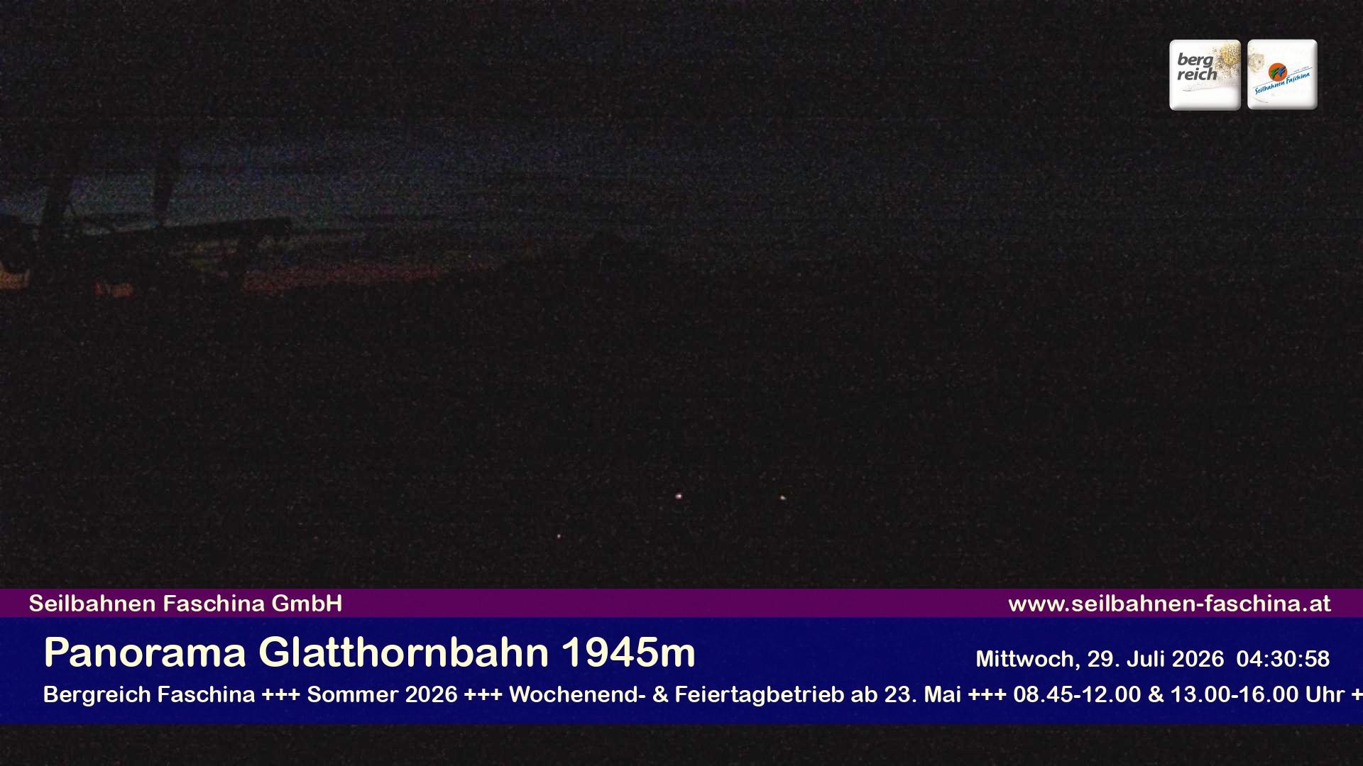 Archiv Foto Webcam Panoramablick von der Glatthornbahn