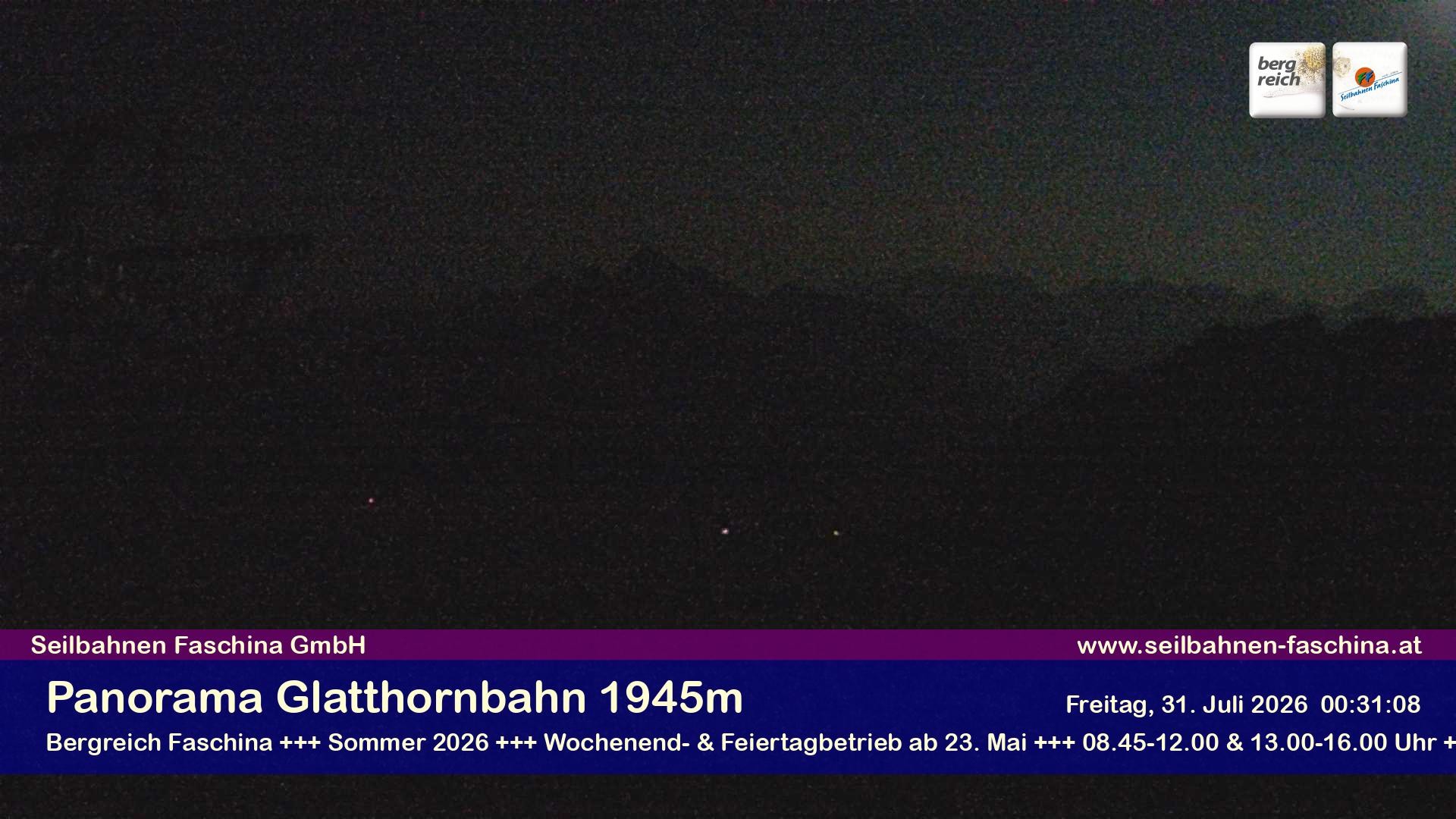 Archiv Foto Webcam Panoramablick von der Glatthornbahn