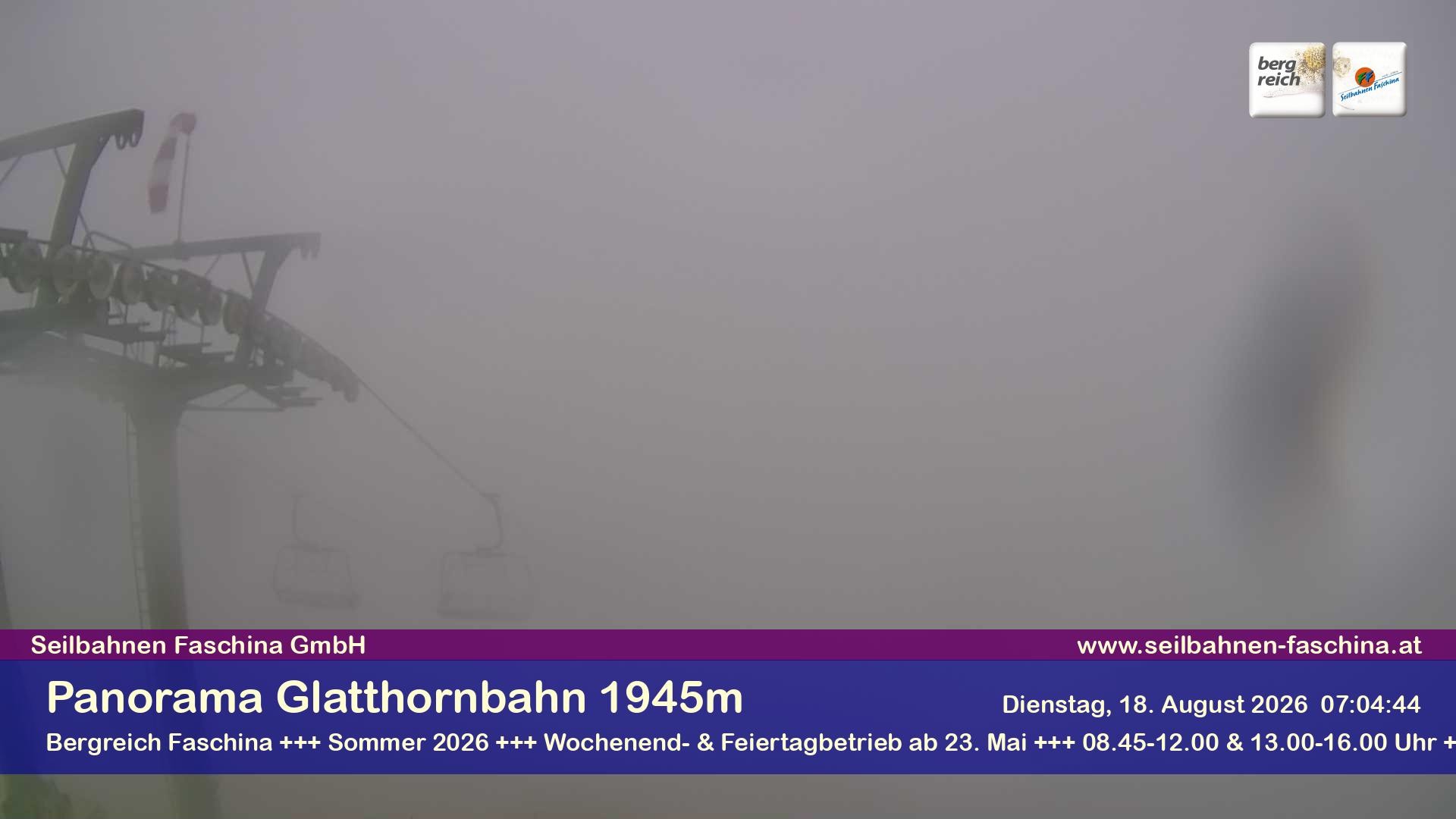 Archiv Foto Webcam Panoramablick von der Glatthornbahn