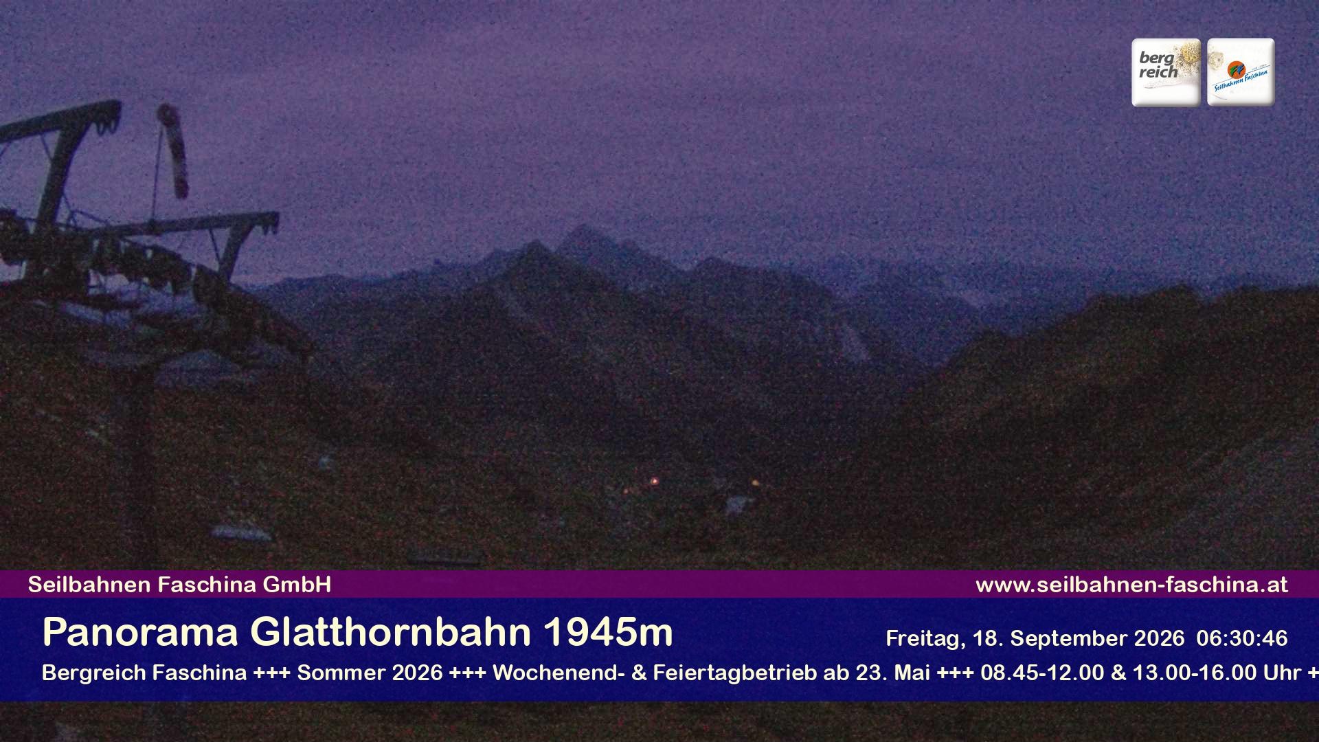 Archiv Foto Webcam Panoramablick von der Glatthornbahn