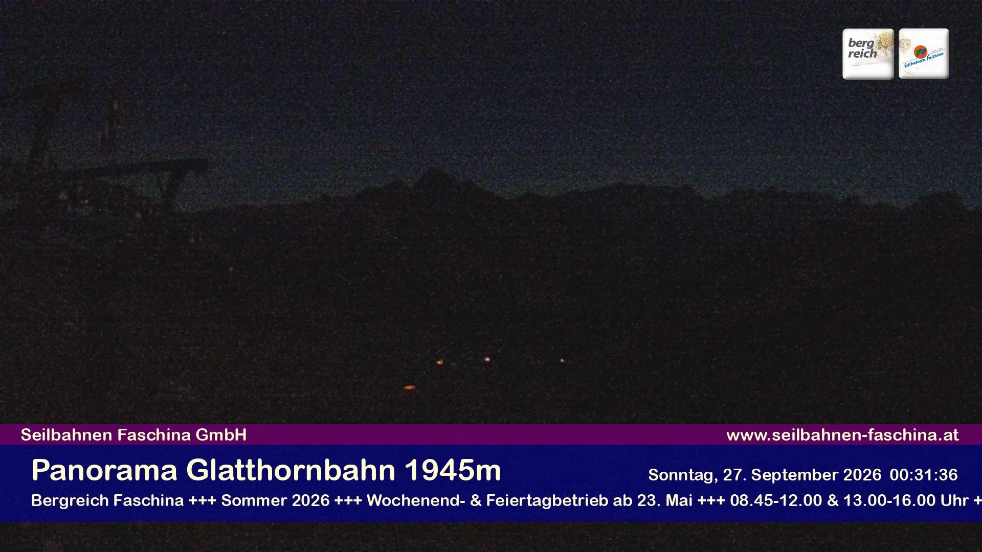 Archiv Foto Webcam Panoramablick von der Glatthornbahn