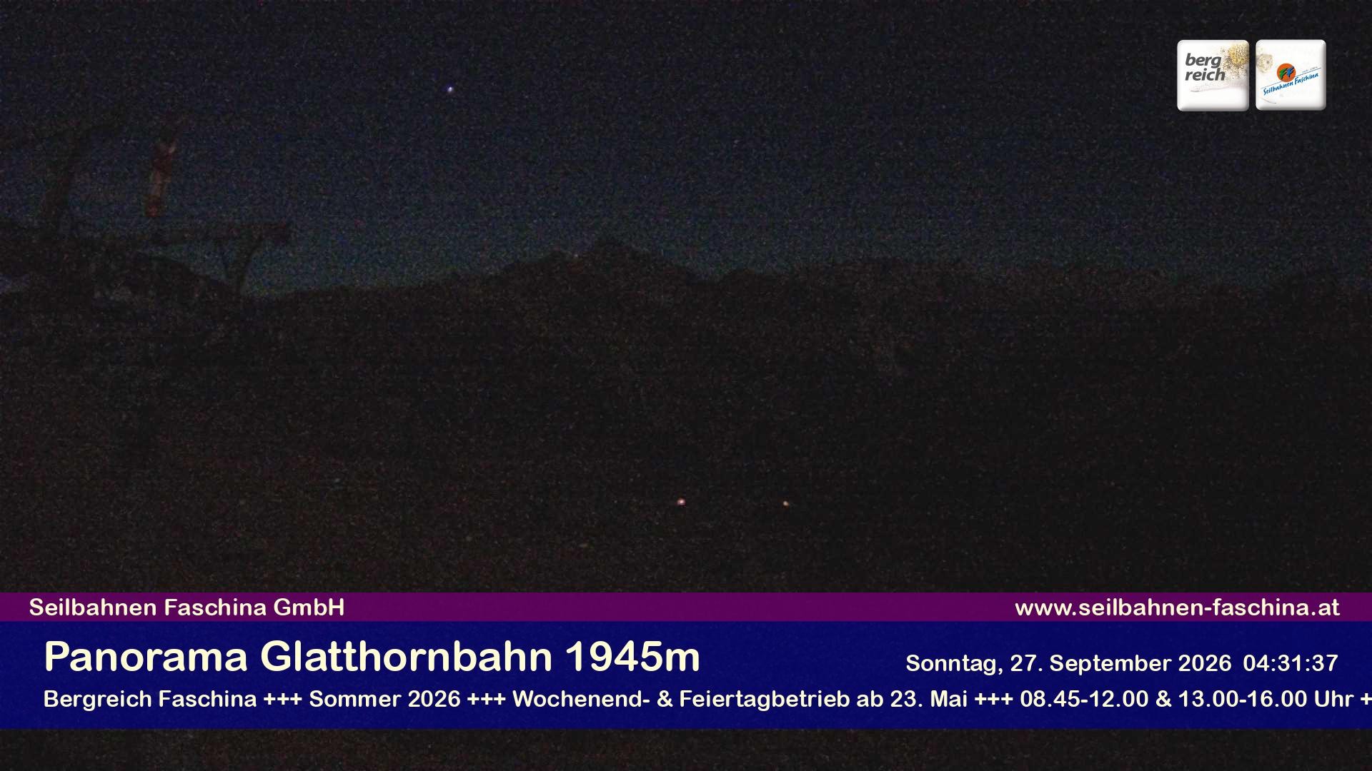 Archiv Foto Webcam Panoramablick von der Glatthornbahn