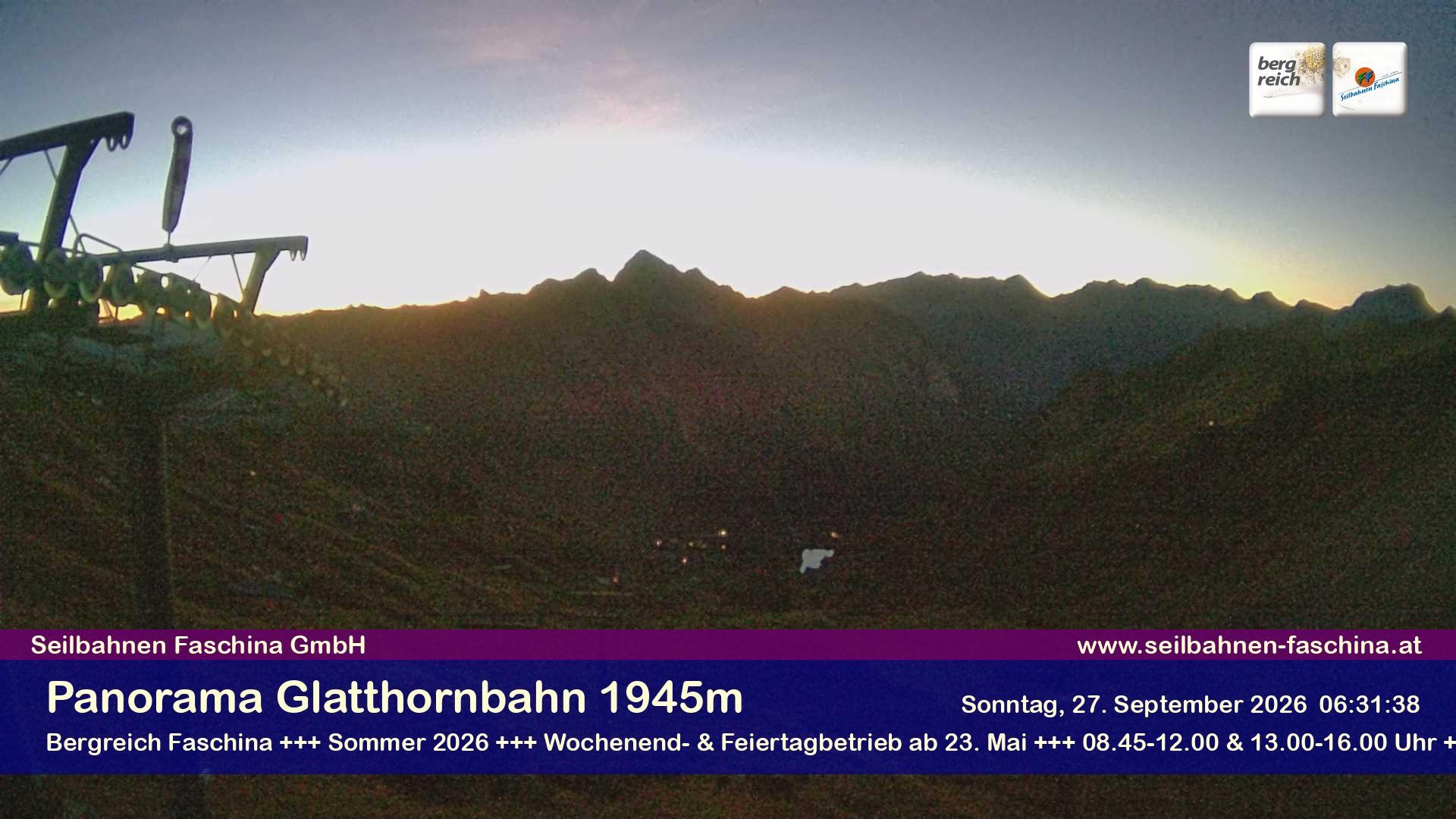 Archiv Foto Webcam Panoramablick von der Glatthornbahn