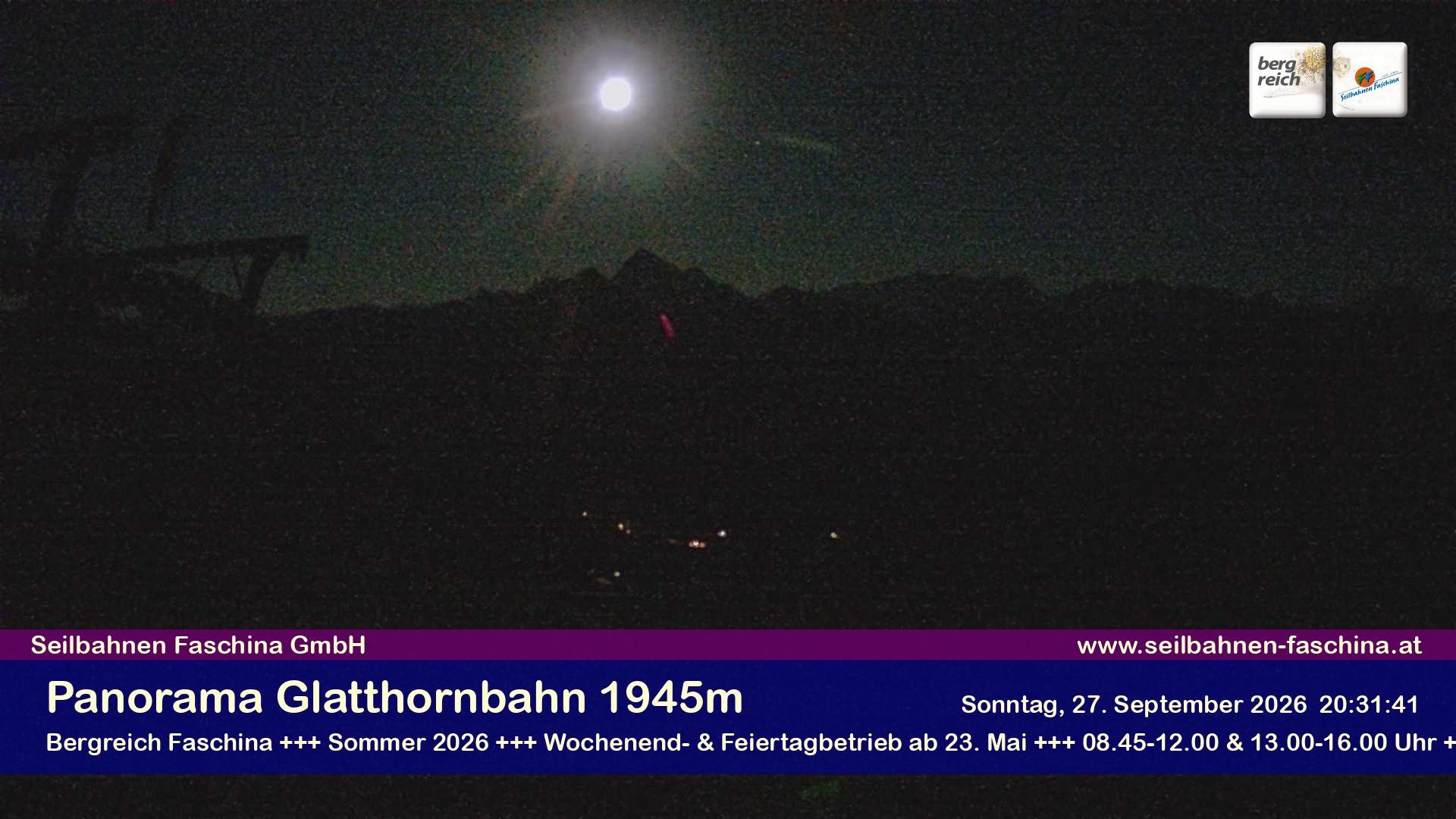 Archiv Foto Webcam Panoramablick von der Glatthornbahn
