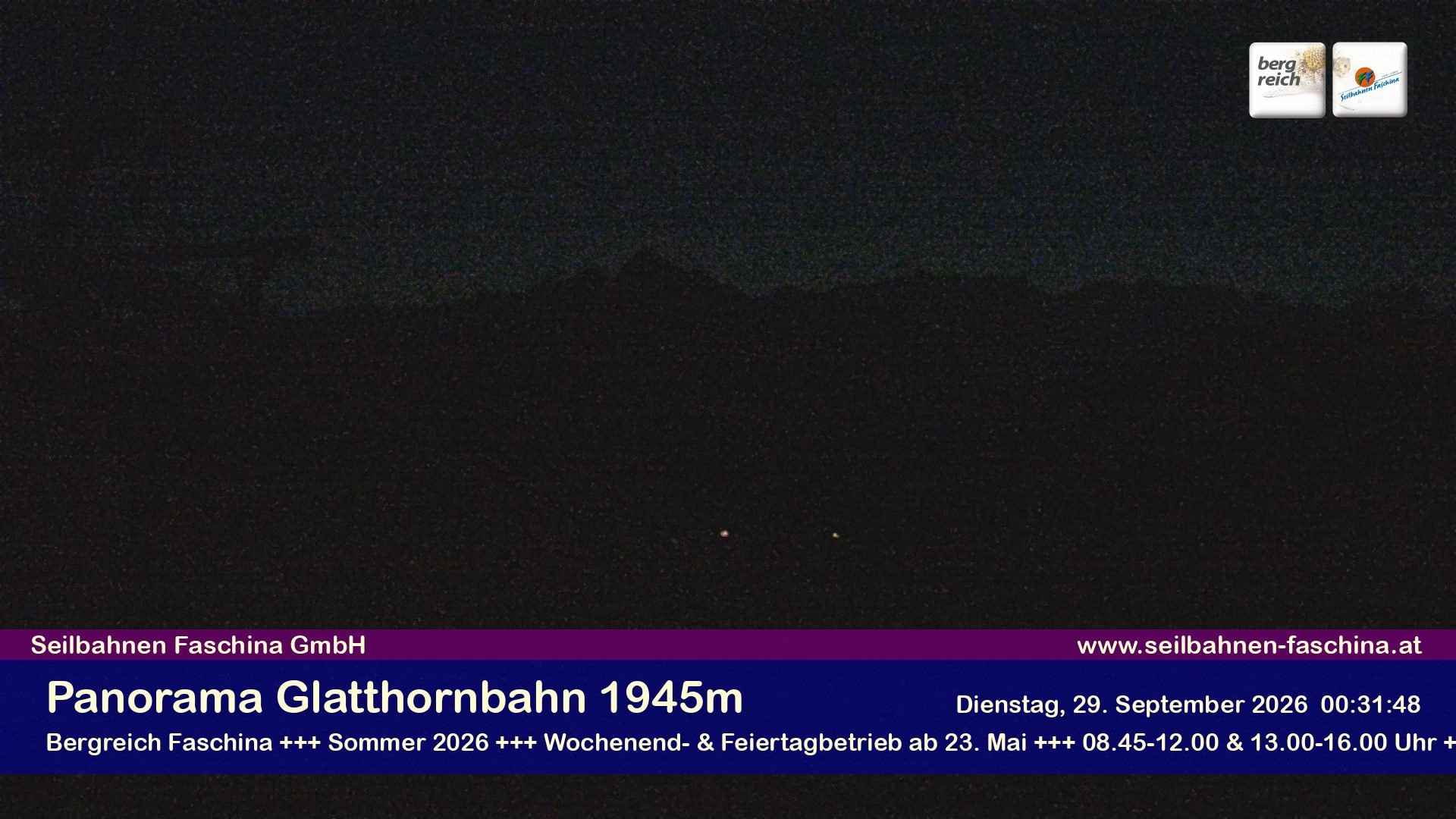Archiv Foto Webcam Panoramablick von der Glatthornbahn
