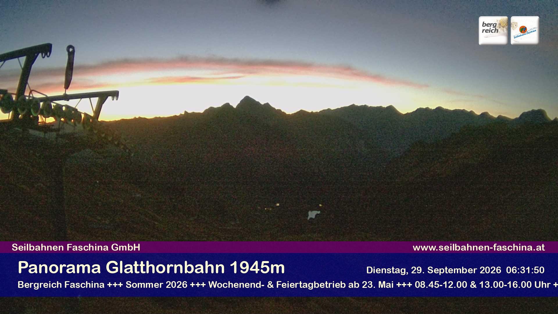 Archiv Foto Webcam Panoramablick von der Glatthornbahn