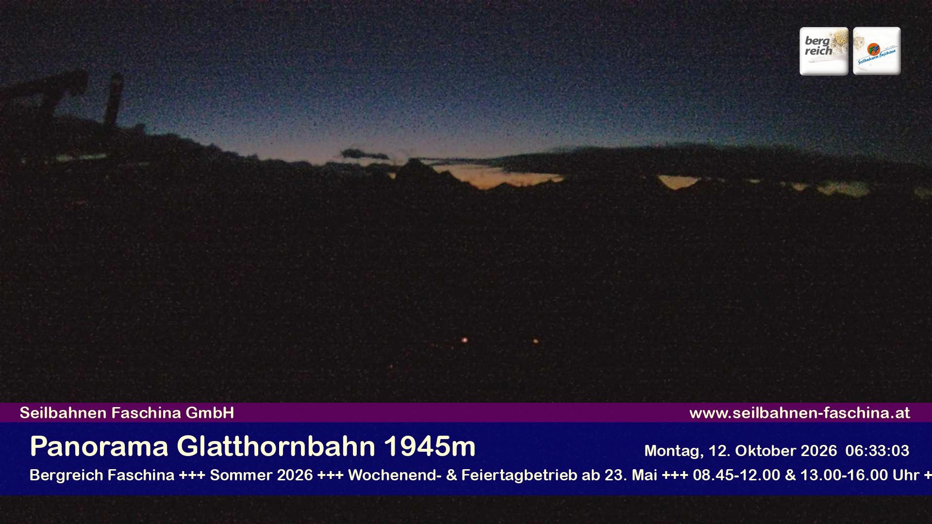 Archiv Foto Webcam Panoramablick von der Glatthornbahn