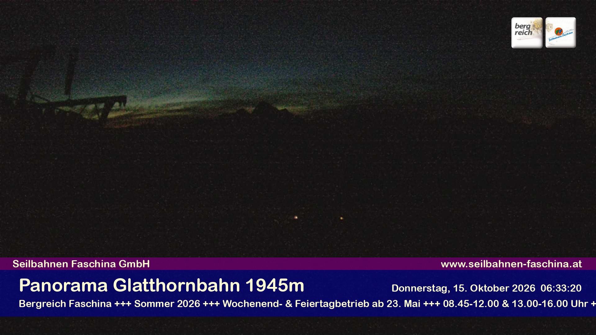 Archiv Foto Webcam Panoramablick von der Glatthornbahn