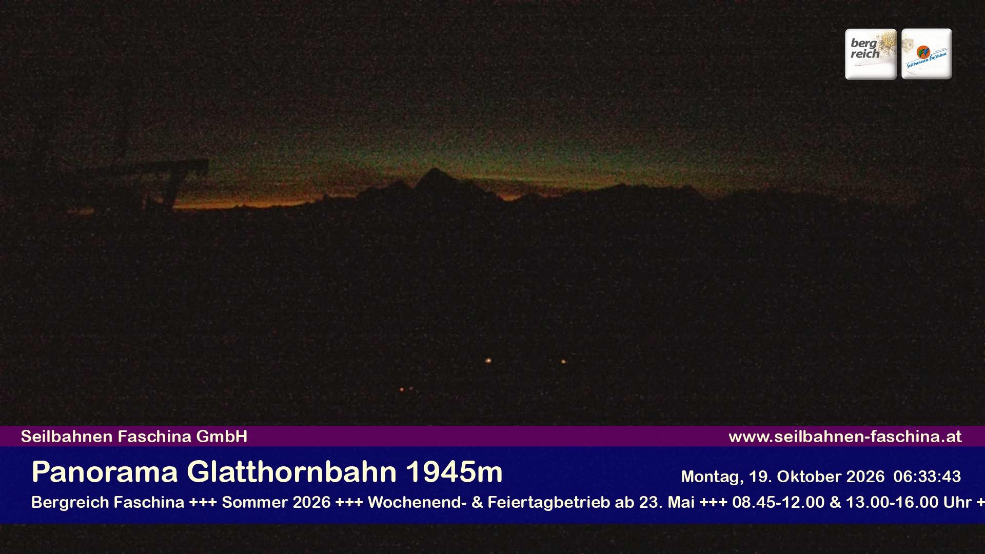 Archiv Foto Webcam Panoramablick von der Glatthornbahn