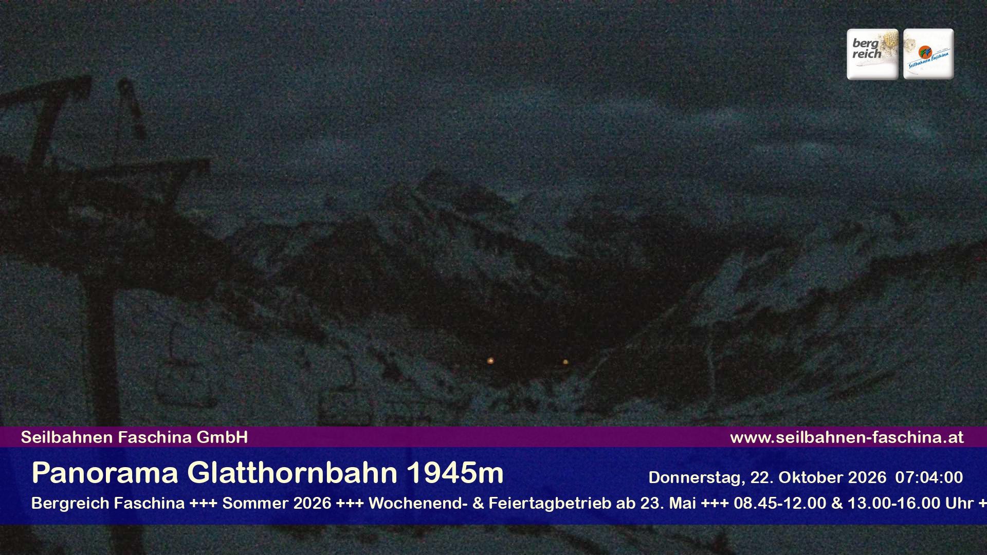 Archiv Foto Webcam Panoramablick von der Glatthornbahn