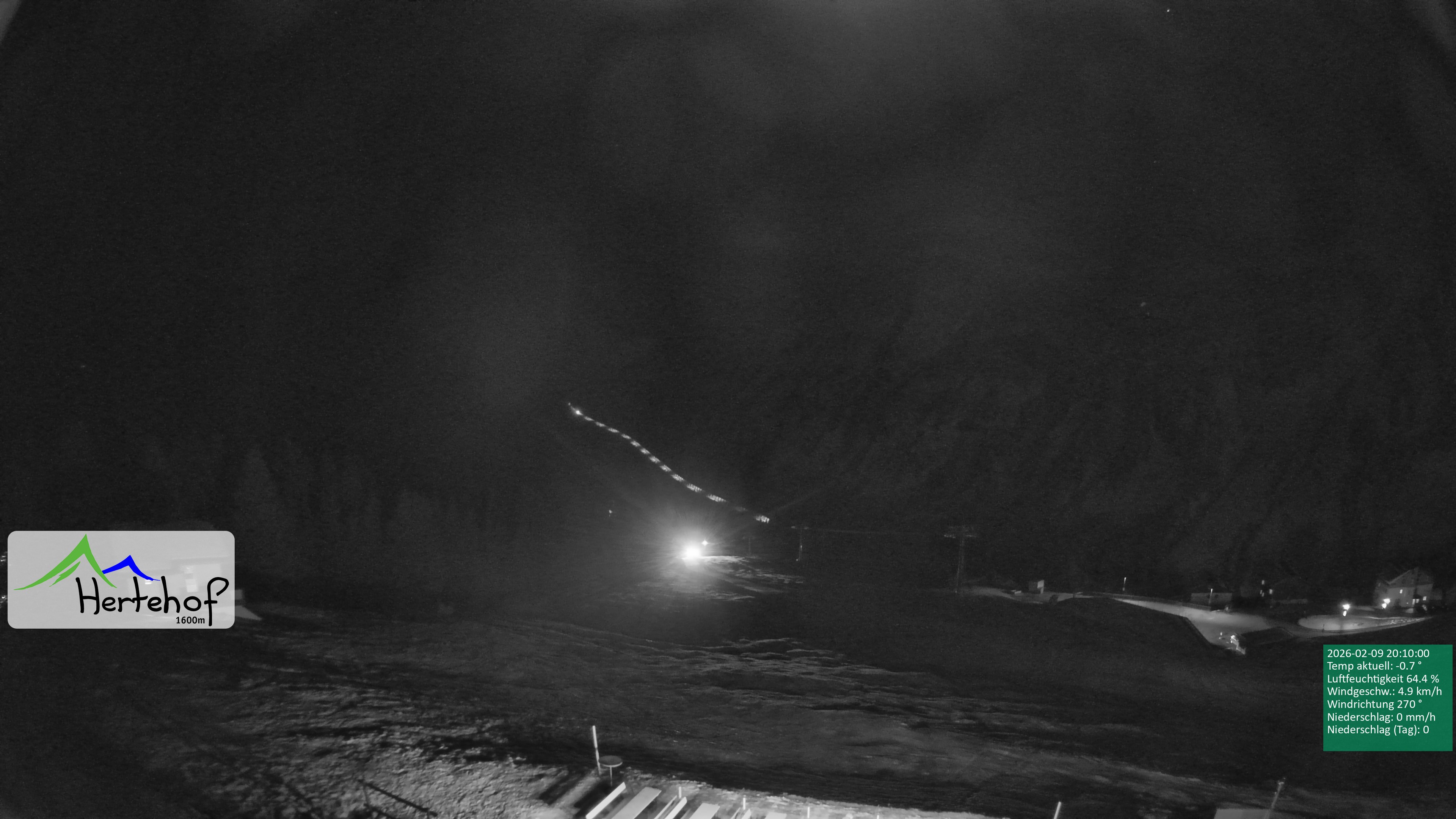 Archiv Foto Webcam Damüls: Blick vom Hertehof