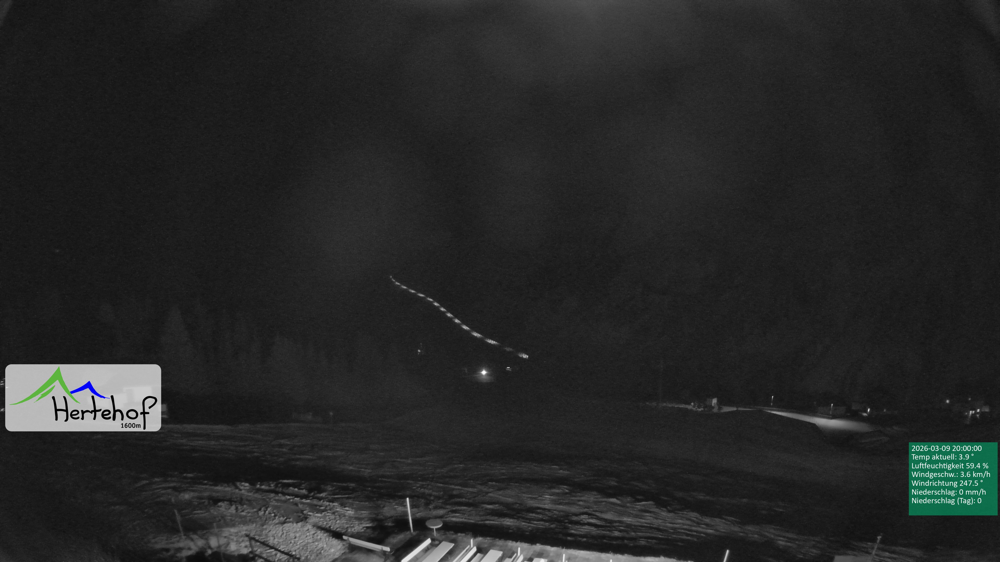 Archiv Foto Webcam Damüls: Blick vom Hertehof