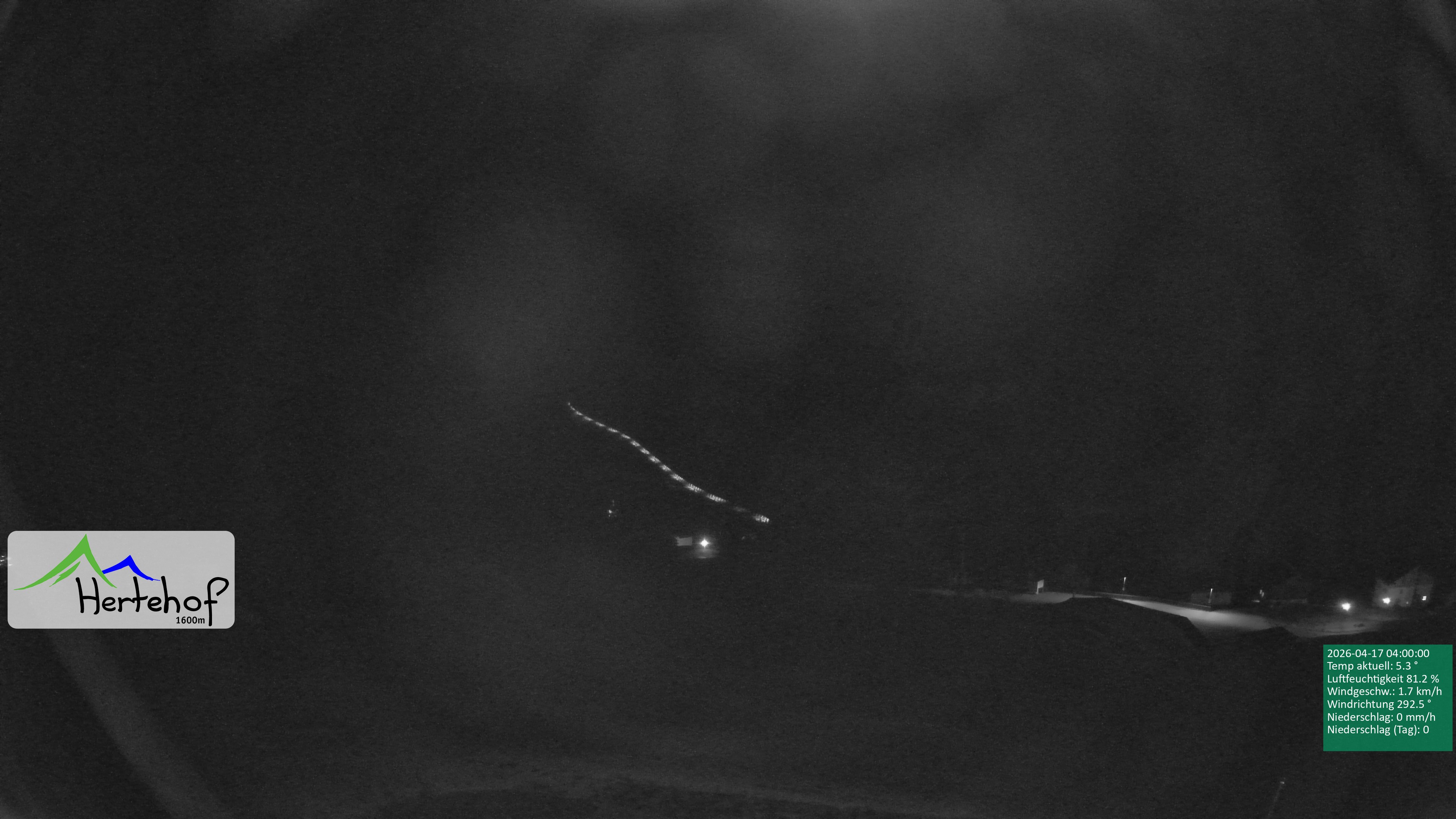 Archiv Foto Webcam Damüls: Blick vom Hertehof