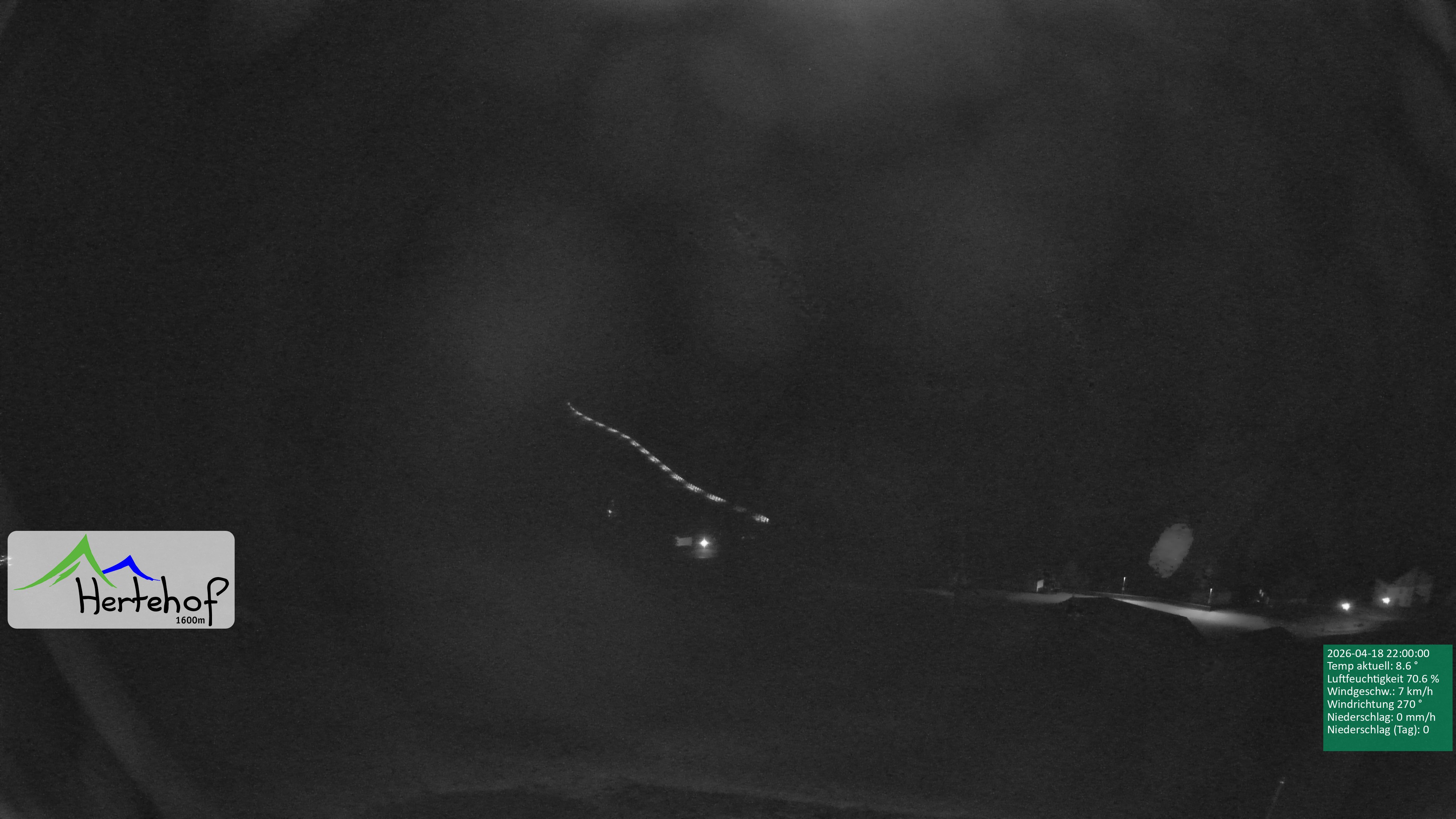 Archiv Foto Webcam Damüls: Blick vom Hertehof