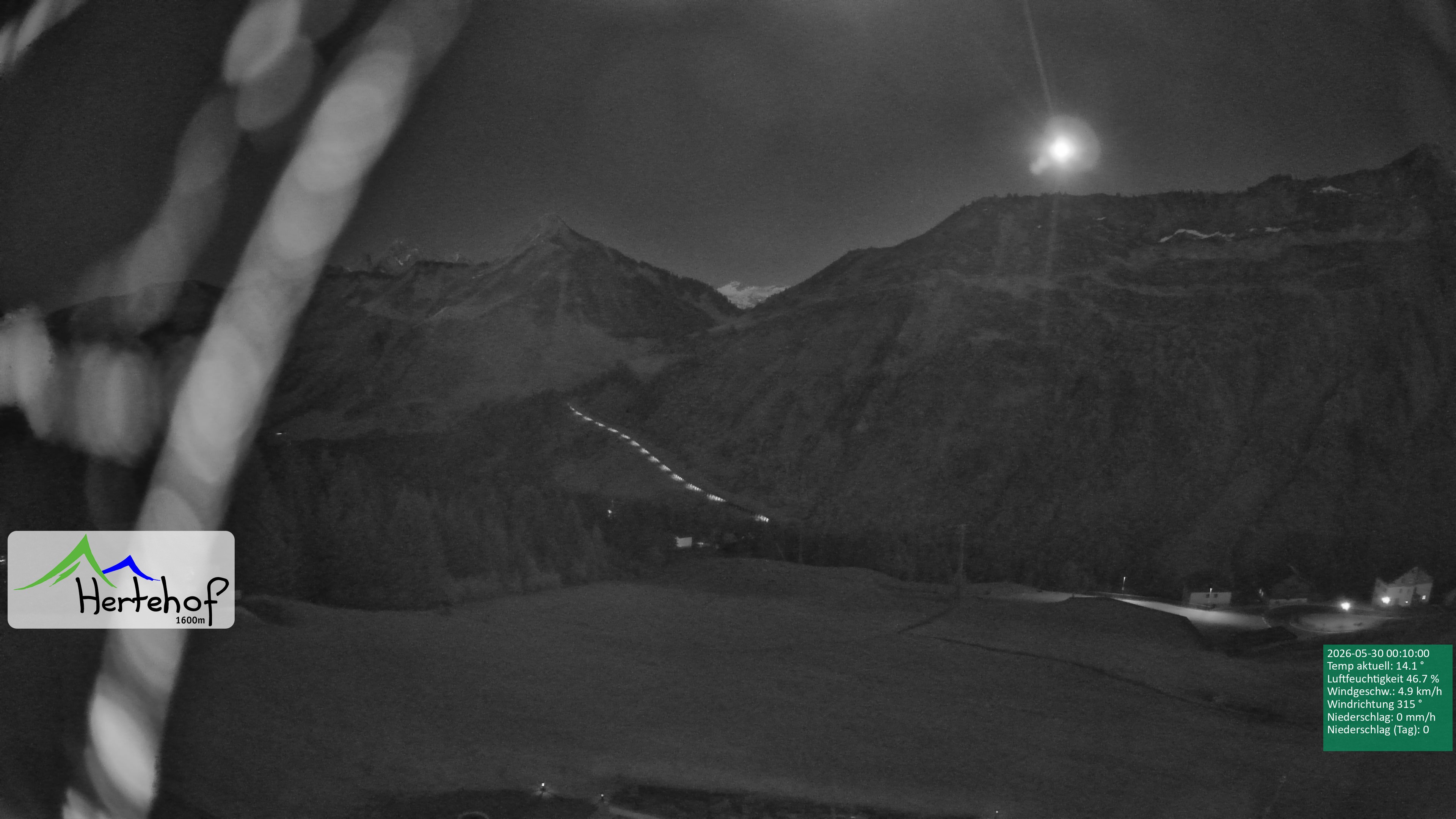 Archiv Foto Webcam Damüls: Blick vom Hertehof