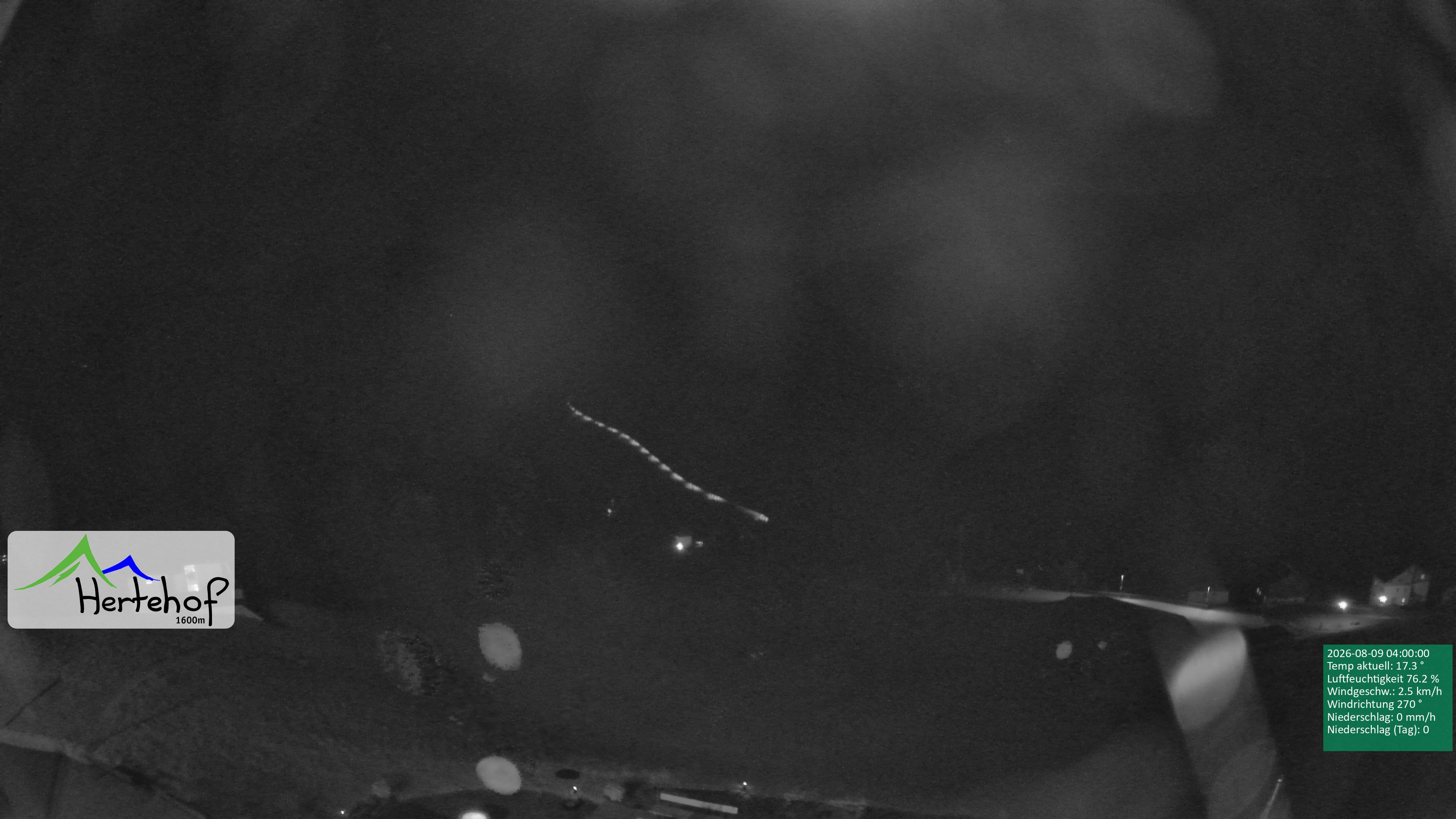 Archiv Foto Webcam Damüls: Blick vom Hertehof