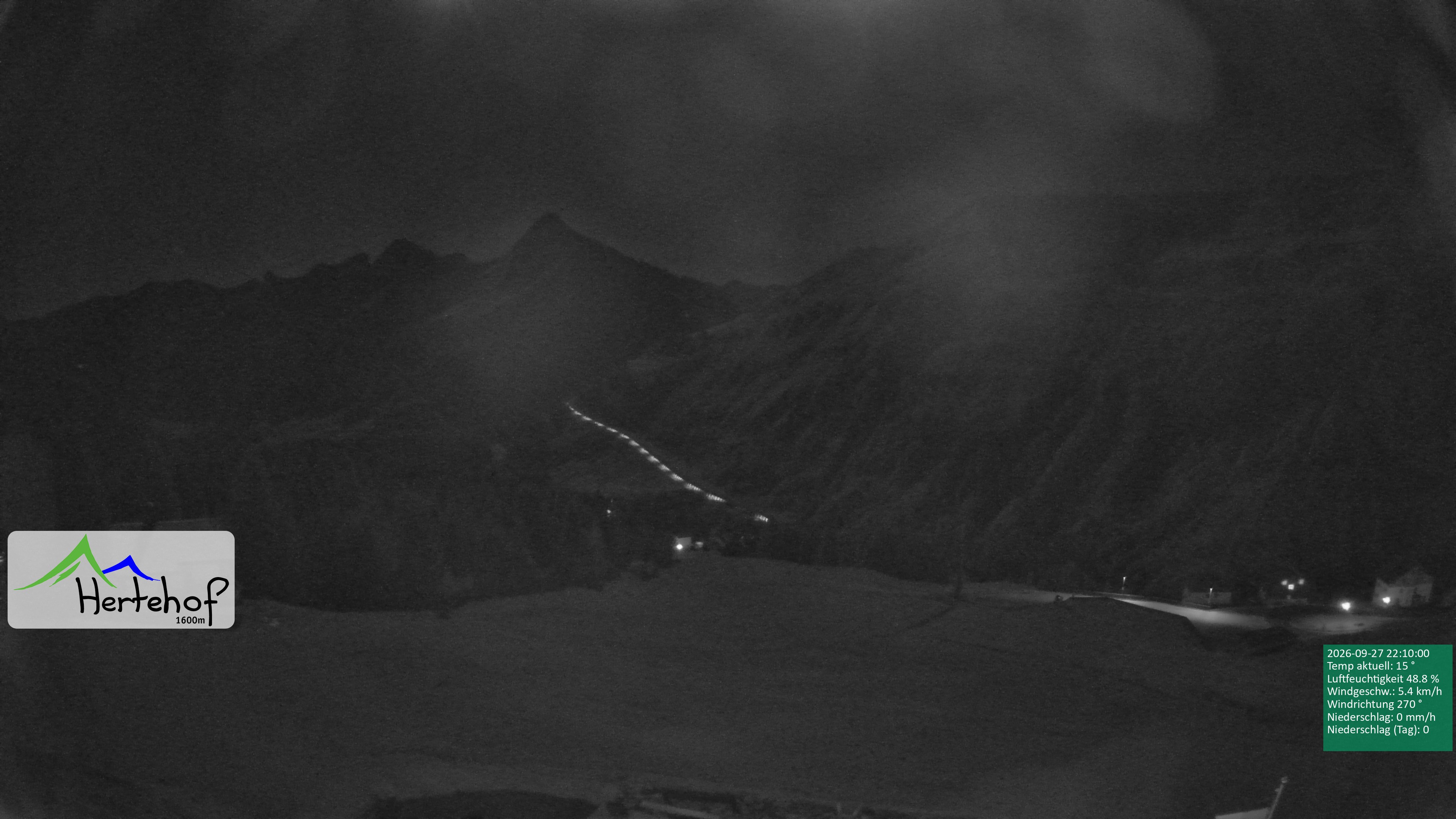 Archiv Foto Webcam Damüls: Blick vom Hertehof