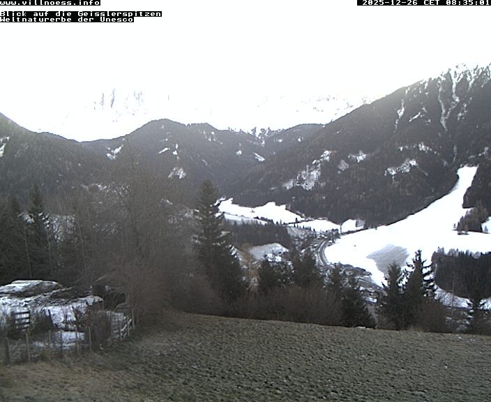Archiv Foto Webcam Villnöss - Blick auf St. Magdalena und Geisslerspitzen