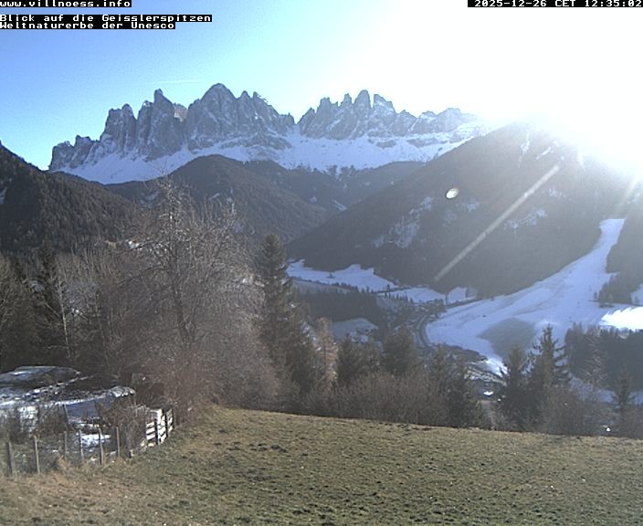 Archiv Foto Webcam Villnöss - Blick auf St. Magdalena und Geisslerspitzen