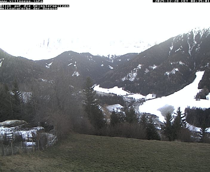 Archiv Foto Webcam Villnöss - Blick auf St. Magdalena und Geisslerspitzen