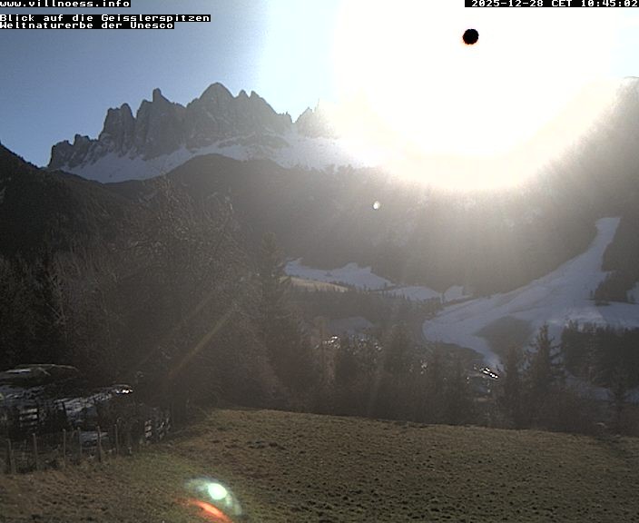 Archiv Foto Webcam Villnöss - Blick auf St. Magdalena und Geisslerspitzen