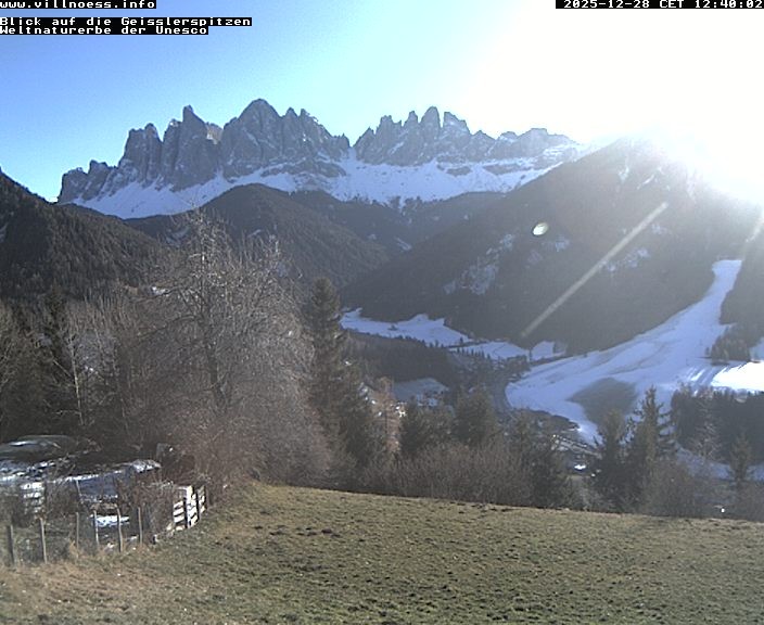 Archiv Foto Webcam Villnöss - Blick auf St. Magdalena und Geisslerspitzen