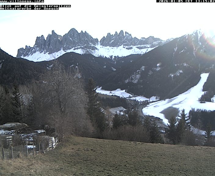 Archiv Foto Webcam Villnöss - Blick auf St. Magdalena und Geisslerspitzen