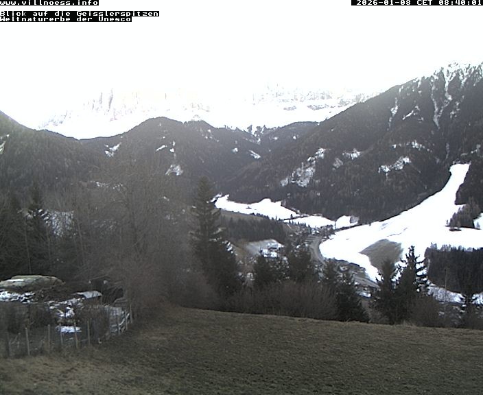 Archiv Foto Webcam Villnöss - Blick auf St. Magdalena und Geisslerspitzen
