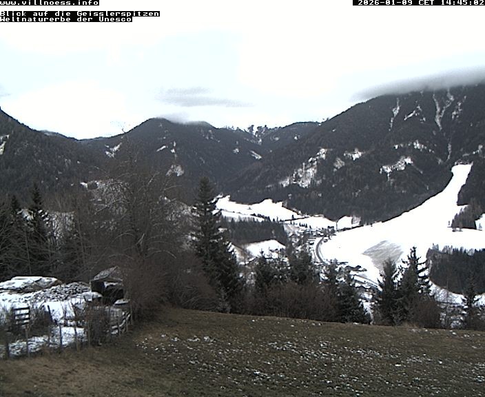 Archiv Foto Webcam Villnöss - Blick auf St. Magdalena und Geisslerspitzen