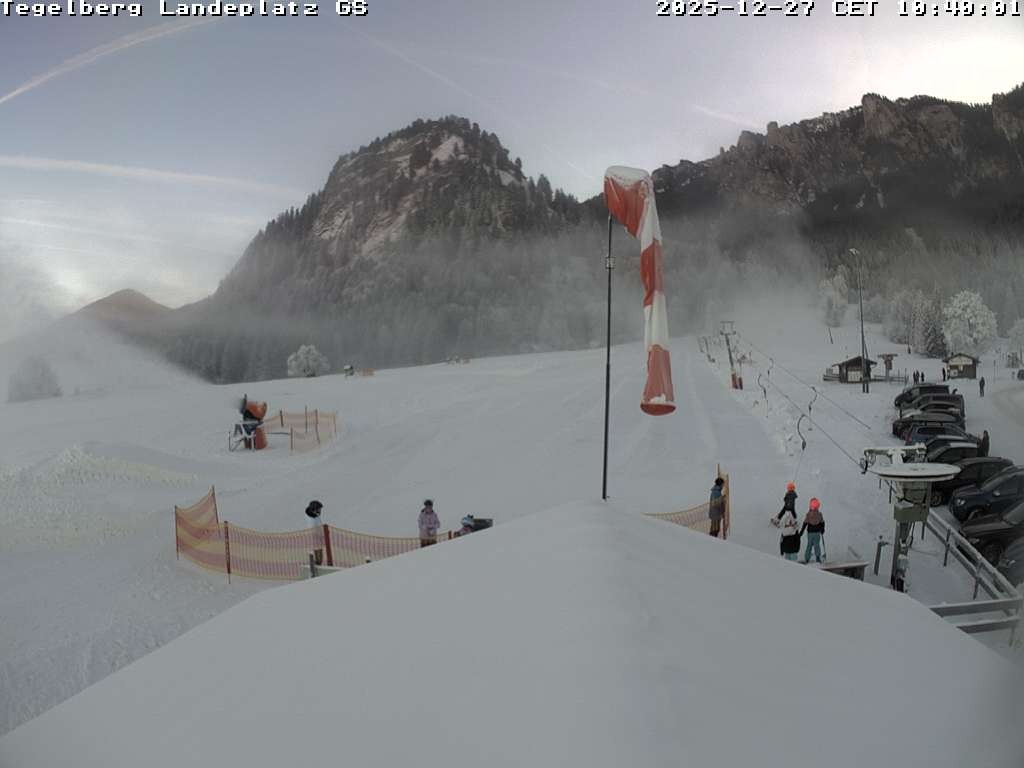 Archiv Foto Webcam Schwangau: Landeplatz am Tegelberg