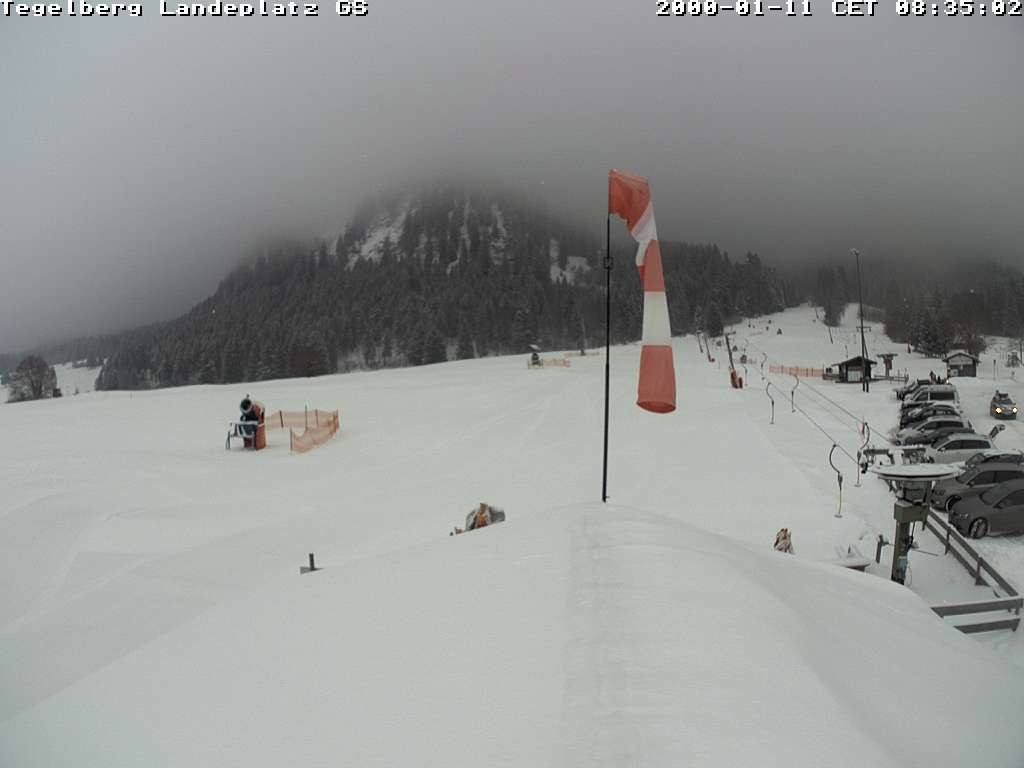 Archiv Foto Webcam Schwangau: Landeplatz am Tegelberg