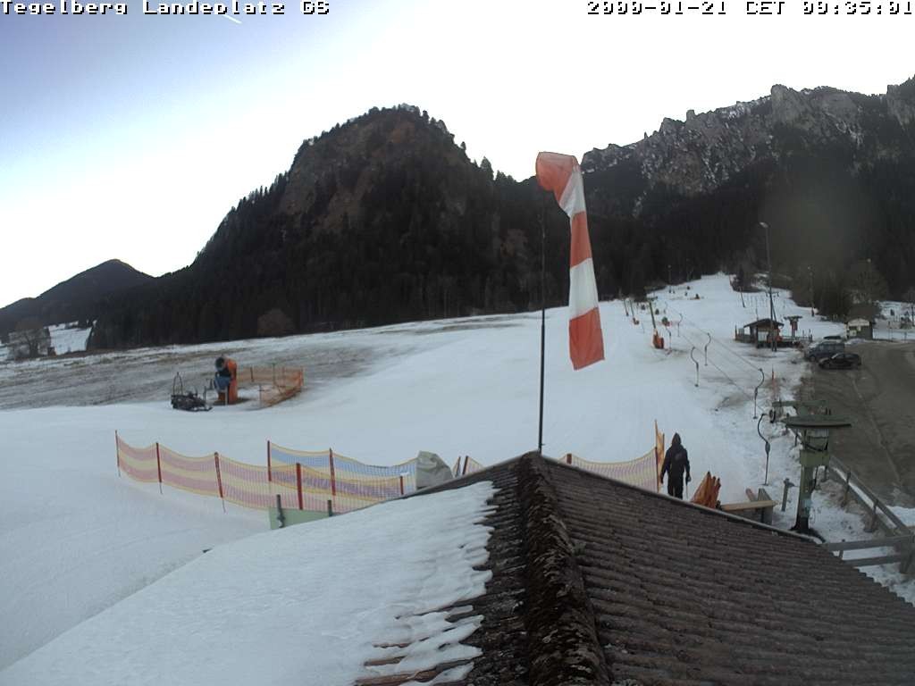 Archiv Foto Webcam Schwangau: Landeplatz am Tegelberg
