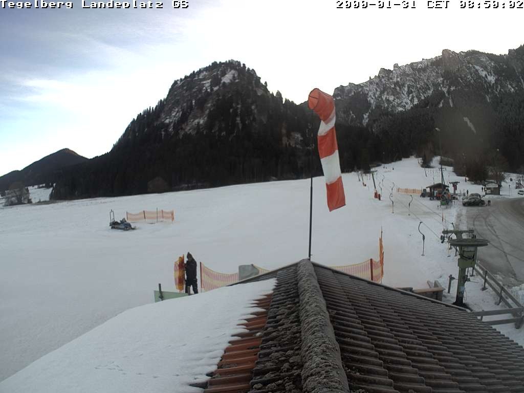 Archiv Foto Webcam Schwangau: Landeplatz am Tegelberg