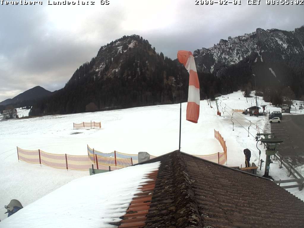 Archiv Foto Webcam Schwangau: Landeplatz am Tegelberg