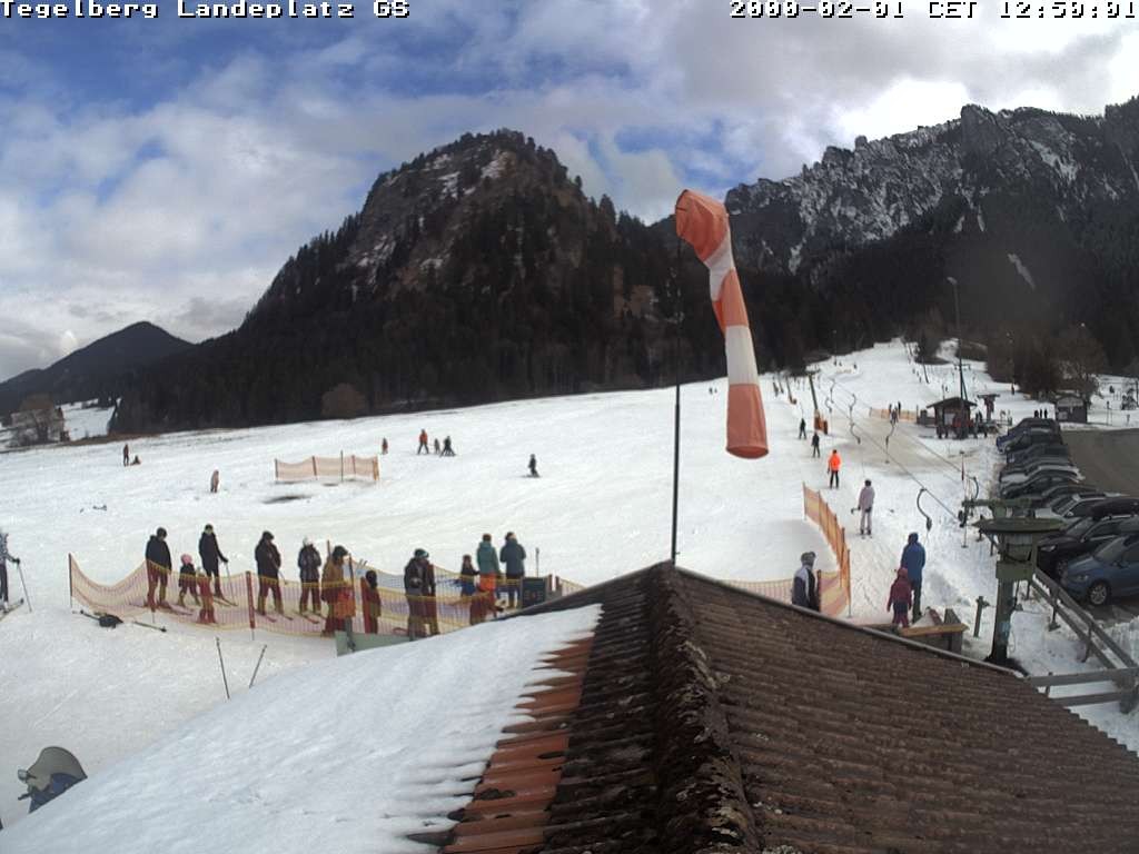 Archiv Foto Webcam Schwangau: Landeplatz am Tegelberg
