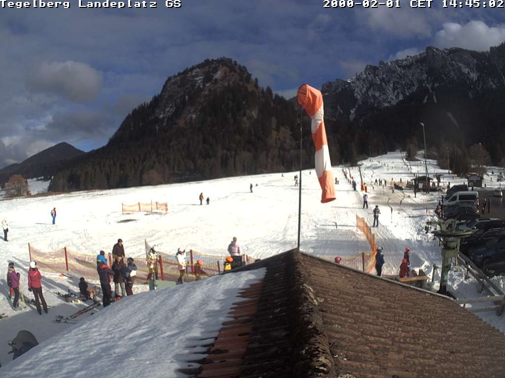 Archiv Foto Webcam Schwangau: Landeplatz am Tegelberg