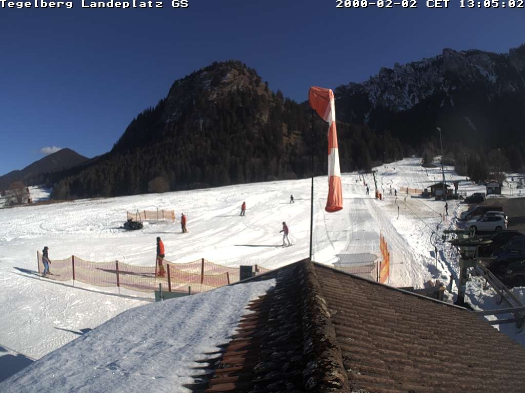 Archiv Foto Webcam Schwangau: Landeplatz am Tegelberg