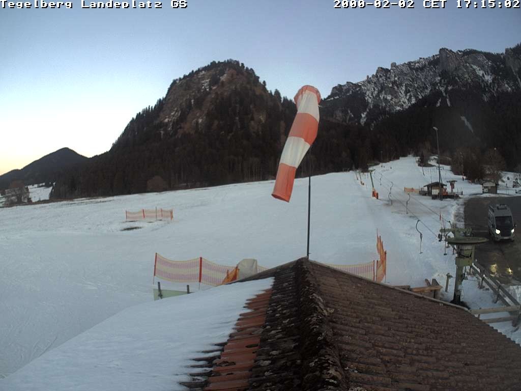 Archiv Foto Webcam Schwangau: Landeplatz am Tegelberg